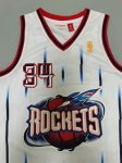 NBA 34 Olajuwon Rockets 1996-97 Maillot Retro blanc